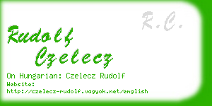 rudolf czelecz business card